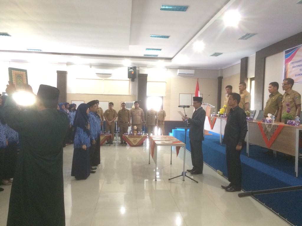 Pelantikan dan Pengambilan Sumpah PNS Tenaga Kesehatan serta Tenaga Penyuluh Pertanian 2018