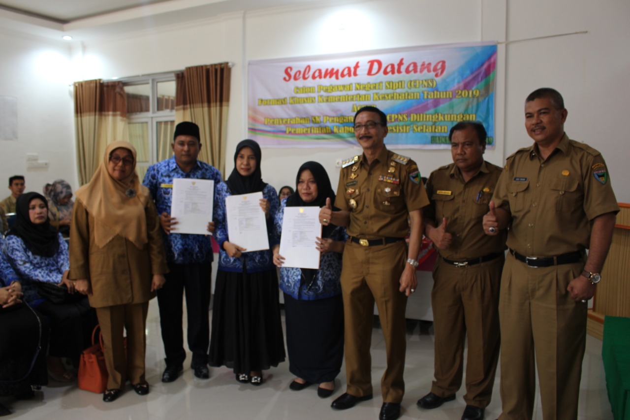 Pengangkatan CPNS di Lingkungan Pemerintah Kabupaten Pesisir Selatan