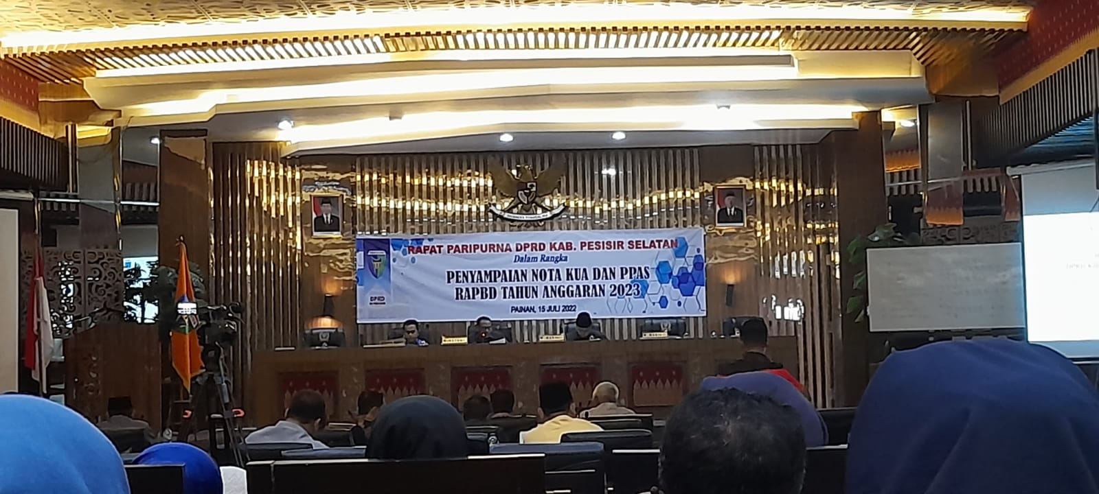Kegiatan Rapat Paripurna DPRD Kab. Pesisir Selatan dalam Rangka Penyampaian Nota Kua dan PPAS RAPBD 