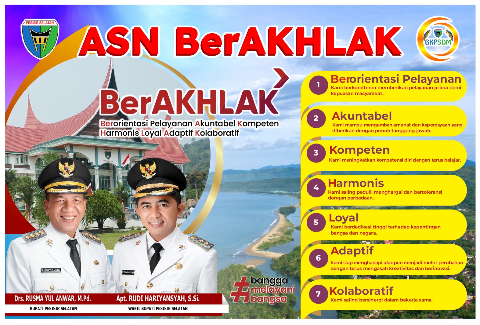 BKPSDM KABUPATEN PESISIR SELATAN ASN BERAKHLAK