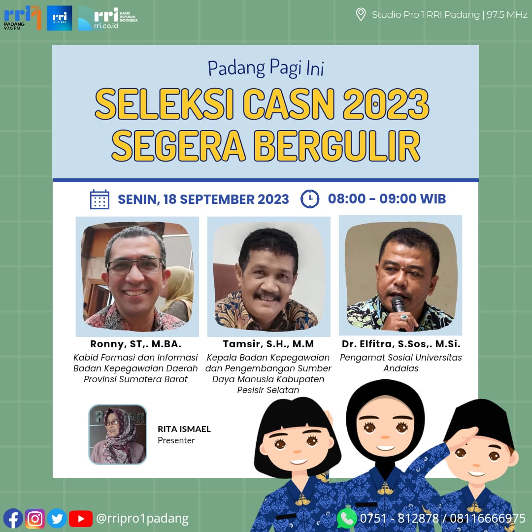 mengikuti Zoom Meeting dengan RRI Padang