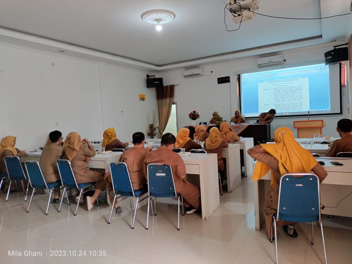 Pembahasan Internal Rancangan Peraturan Bupati tentang Disiplin PNS di Lingkungan Pemerintah Kabupat