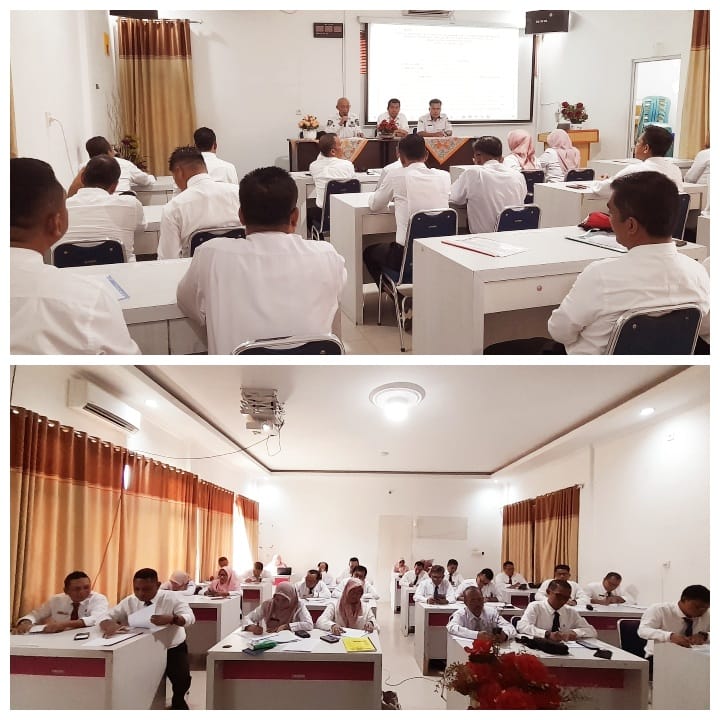 Kegiatan uji penulisan makalah bagi peserta seleksi terbuka jabatan pimpinan tinggi pratama (PPTP) 